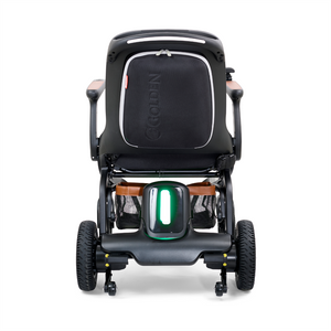 Ally Foldable Power Wheelchair by Golden Technologies|Ally Foldable Power Wheelchair by Golden Technologies|Ally Foldable Power Wheelchair - Rear Light|Ally Foldable Power Wheelchair - Joy Stick and Flip Up Armrests|Ally Foldable Power Wheelchair - Portable and Compact|Ally Foldable Power Wheelchair - A&C USB Port|Ally Foldable Power Wheelchair - Lithium-Ion Battery