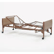 The Invacare Semi-Electric Bed provides motorized positioning of upper body, knees, manual bed height adjustment.|Optional Invacare Economy Foam Mattress|Optional Invacare Innerspring Mattress|Invacare Semi-Electric Hospital Bed with Bedding for home use