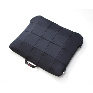 Roho LTV Seat Cushion with fabric cover half off is easily removed|Roho LTV Seat Cushion with Leather cover|Roho LTV Seat Cushion with Leather cover half off to show air cells|Roho LTV Seat Cushion with fabric cover half off is easily removed