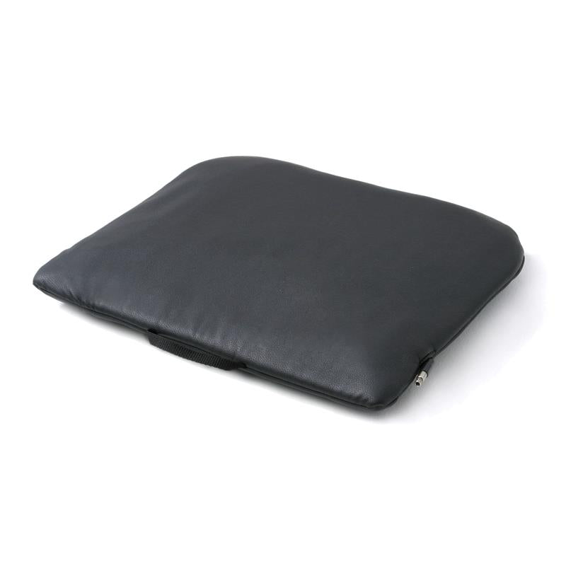 Roho LTV Seat Cushion with fabric cover half off is easily removed|Roho LTV Seat Cushion with Leather cover|Roho LTV Seat Cushion with Leather cover half off to show air cells|Roho LTV Seat Cushion with fabric cover half off is easily removed