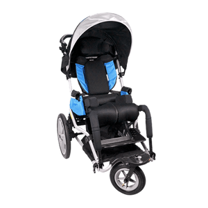 Leggero Dyno 3-Wheel Tilt Stroller in Big Sky Blue with accessories