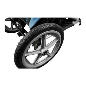 Wheels on Leggero Dyno 3-Wheel Tilt Stroller are great on all terrain