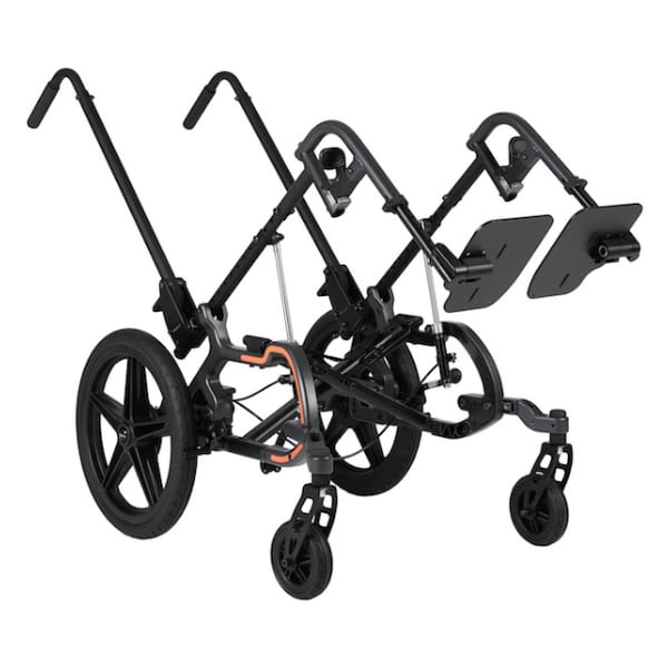 Leggero Enzo Pediatric Folding Wheelchair tilted without seating