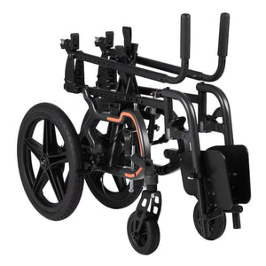Leggero Enzo Pediatric Folding Wheelchair folded completely