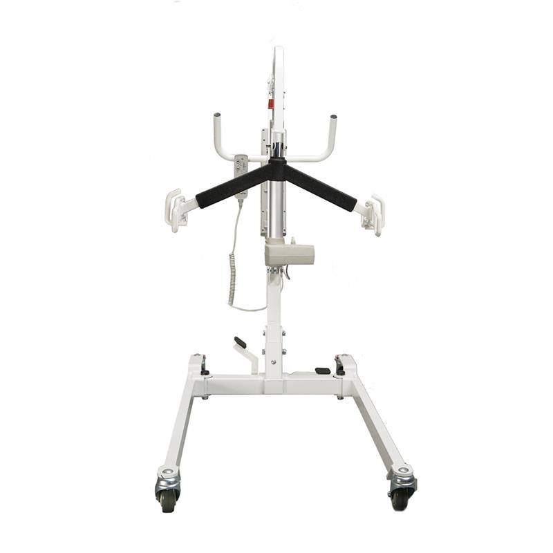 Base width is adjustable with easy to use foot pedal