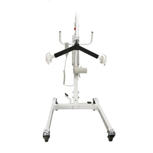 Base width is adjustable with easy to use foot pedal