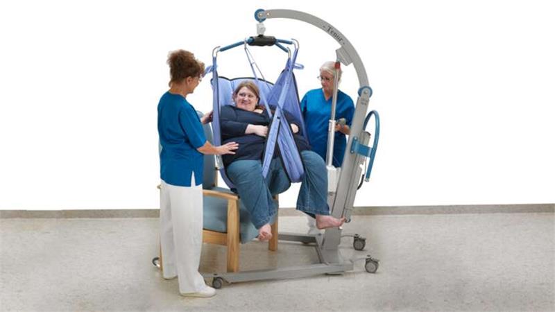 Arjohuntleigh Bariatric Deluxe Sling|Arjohuntleigh Bariatric Deluxe Sling|Bariatric Deluxe Padded Loop Sling for 4 point bariatric loop sling.|Arjo Bariatric Deluxe Padded Loop Sling for users with a large stomach.|Arjo Padded Loop Sling Sizes