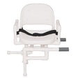 MJM Swiveling Tub Bather System facing forward|MJM Swiveling Tub Bather System facing forward inside tub|Swivels 360 degrees so transfers can be made from either side of tub