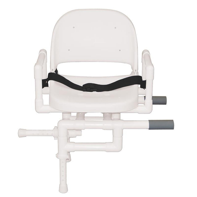 MJM Swiveling Tub Bather System facing forward|MJM Swiveling Tub Bather System facing forward inside tub|Swivels 360 degrees so transfers can be made from either side of tub