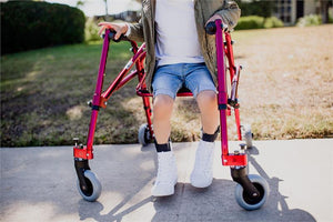 Red Nimbo Walker with Seat