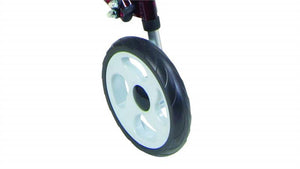 Front wheels grip most surfaces so kids can play with peers in or outdoors