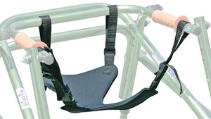 Optional Soft Seat Harness comes in two sizes and moves with natural gait