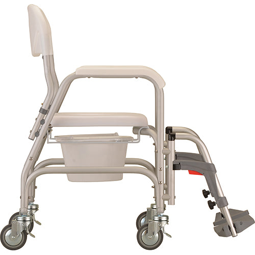 Nova Deluxe Shower Chair and Commode|Nova Deluxe Shower Chair and Commode Side