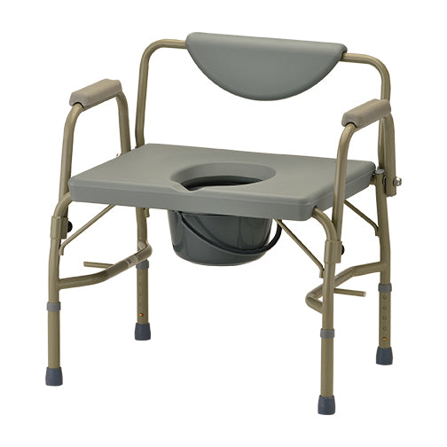 Nova Heavy Duty Commode with Drop-Arm & Extra Wide Seat