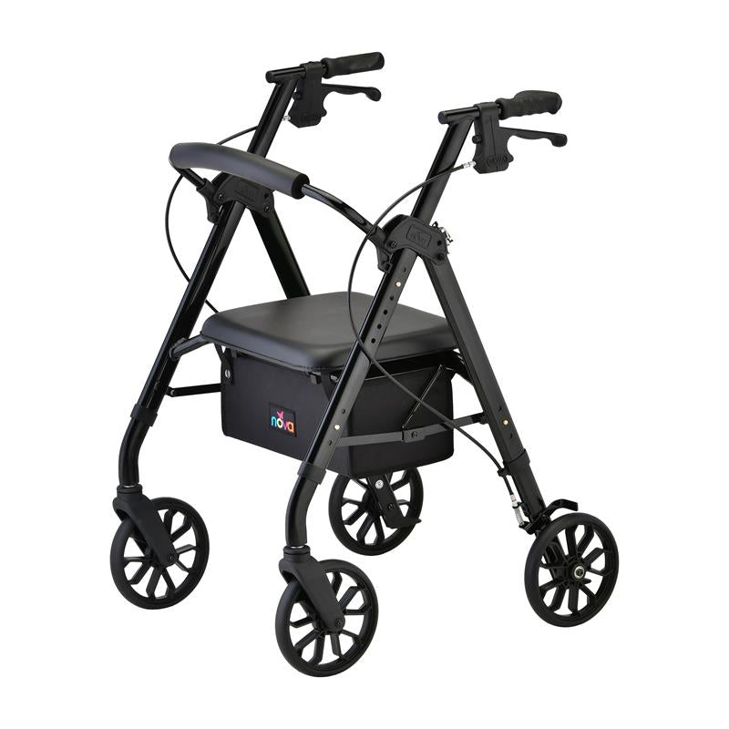 Nova Star 8" Wheel Rollator Black