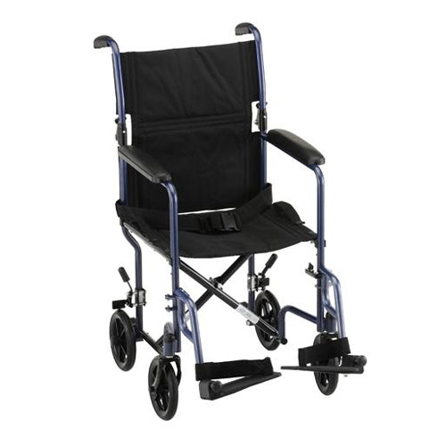 Nova Steel 19" Transport Chair in Blue|Nova Steel 19" Transport Chair in Red|Nova Steel 19" Transport Chair in Black|Nova Steel 19" Transport Chair in Champagne