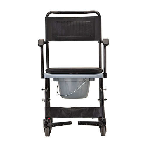 Nova Transport Commode Chair Dropped Arm|Nova Transport Commode Chair Arm Up