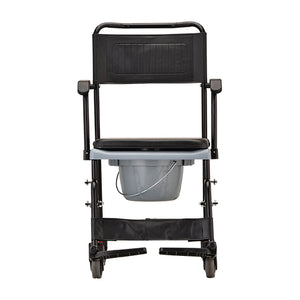 Nova Transport Commode Chair Dropped Arm|Nova Transport Commode Chair Arm Up
