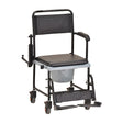 Nova Transport Commode Chair Dropped Arm|Nova Transport Commode Chair Arm Up