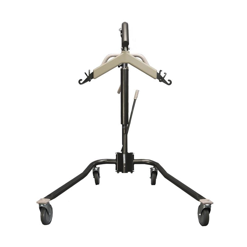 Protekt Onyx Hydraulic Lift by Proactive Medical|Front view of the Protekt Onyx Hydraulic Lift by Proactive Medical|Optional Full Body Mesh Sling with Commode Opening by Proactive Medical|Optional Full Body Mesh Sling by Proactive Medical|Optional Full Body Polyester Sling by Proactive Medical