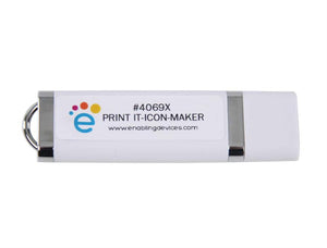 Hip Talk Plus by Enabling Devices|Hip Talk Plus by Enabling Devices - Portable and wearable communication|Hip Talk Plus by Enabling Devices|Hip Talk Plus by Enabling Devices - Magnetic, Snap-On Frames|Optional Print It! Icon Maker