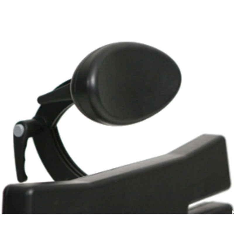 Optional oval head support shown in black