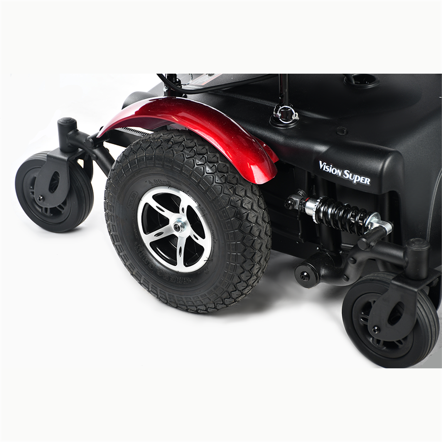 Vision Super Heavy Duty Power Wheelchair, Lower Wheels
