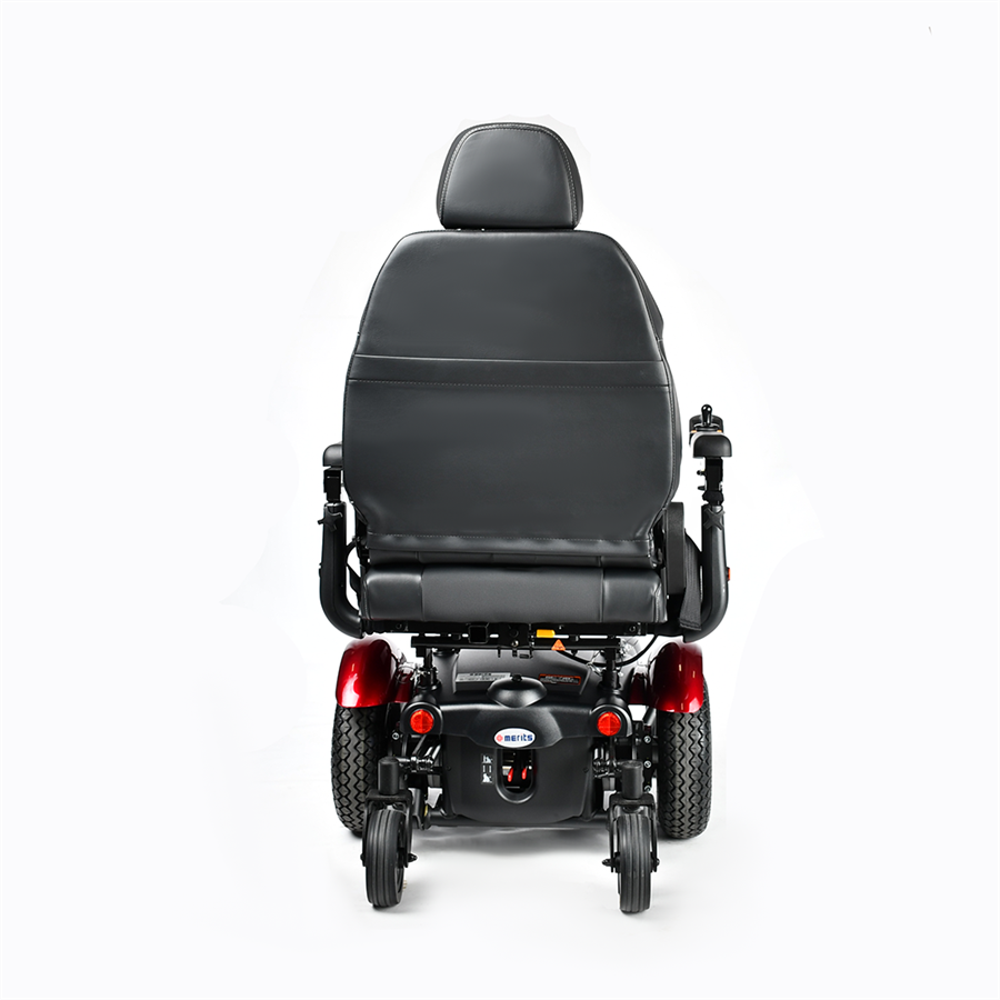 Vision Super Heavy Duty Power Wheelchair, Backside