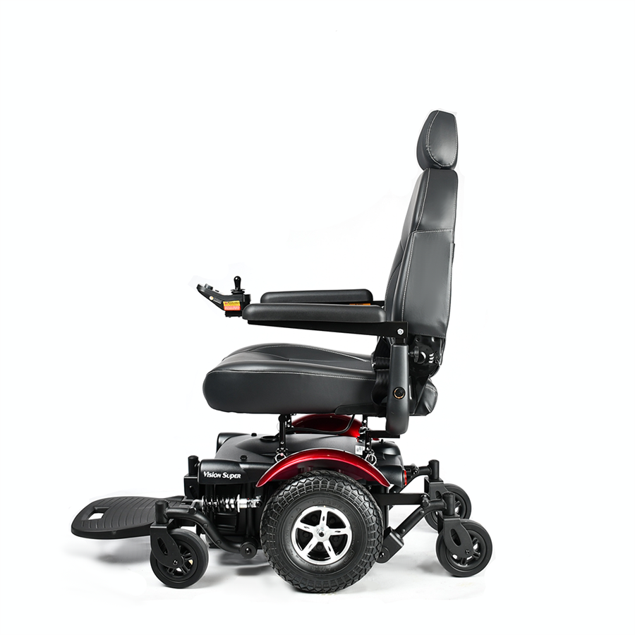 Vision Super Heavy Duty Power Wheelchair, Side View