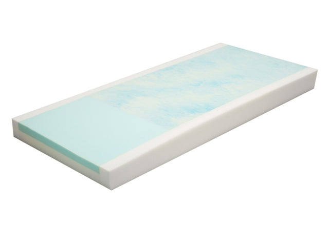 Protekt 500 Gel Infused Foam Pressure Redistribution Mattress|Protekt 500 Gel Infused Mattress with 3" raised side rails|Protekt 500 Gel Infused Foam mattress with nylon stretch cover|Protekt 500 Gel Infused Foam multi-layer mattress