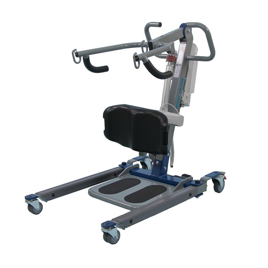 Protekt 500 Sit-to-Stand Lift by Proactive Medical|Protekt 500 Sit-to-Stand Lift by Proactive Medical|Protekt 500 Sit-to-Stand Lift by Proactive Medical|Protekt 500 Sit-to-Stand Lift by Proactive Medical Sleeker, Slimmer, Updated Model|Padding on knee section is adjustable with side adjustment knob|Sit to stand sling