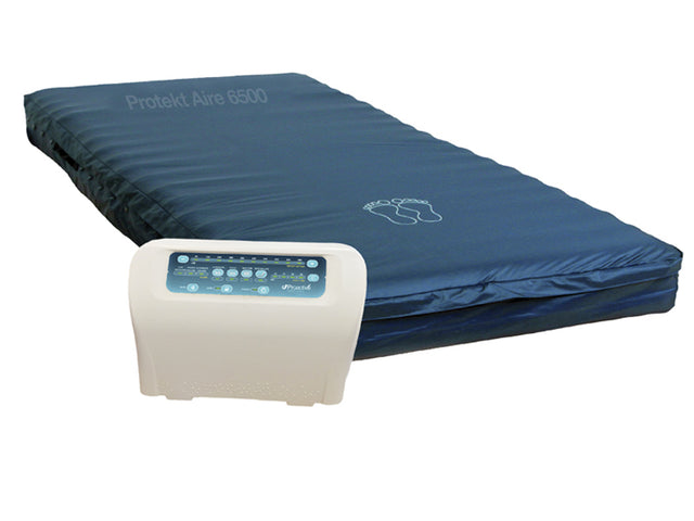 Protekt Aire 6500 System by Proactive Medical|10" cell on cell technology ensures patients won't bottom out|Easy to use pump provides alternating and low air pressure therapies