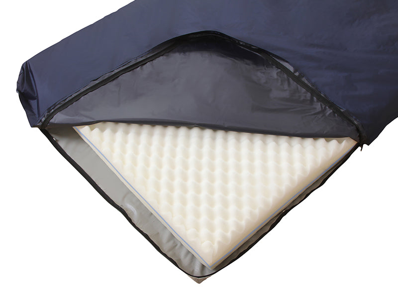 Protekt Serenity Gel Overlay by Proactive Medical|Gel bladders contain an aqueous gel composition for immersion|Bottom of cover has 4 elastic straps to firmly hold mattress in place