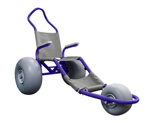 Sand Rider Beach Wheelchair - Purple/Grey