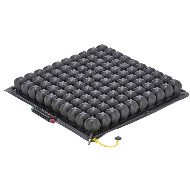 Roho Quadtro Select low profile cushion, 2.25" in height and lightweight|Roho Quadtro Select  Cushion - Low Profile with half the cushion|Pocket for cover comes standard and is convenient for carrying and travel