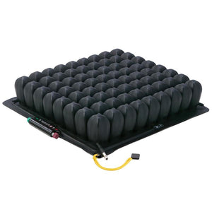 Roho Quadtro Cushion - Mid Profile without cover|Roho Quadtro Cushion - Mid Profile with cover half on|Pocket for Cushion comes standard and is convenient for carrying and travel