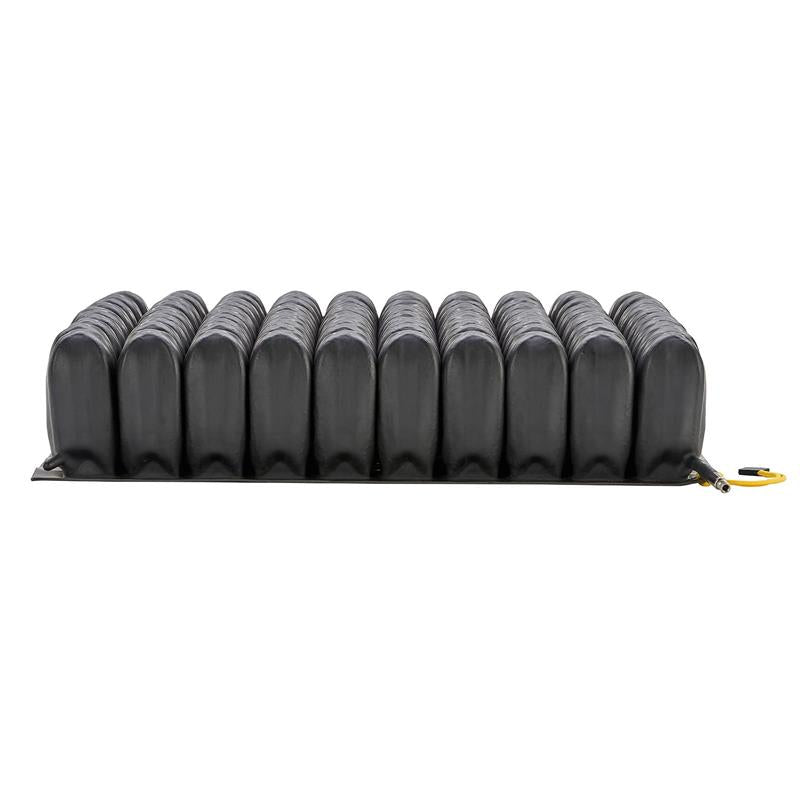 Roho High Profile Single Compartment Cushion without cover|Roho High Profile Single Compartment Cushion without cover side view|Roho High Profile Single Compartment Cushion with cover|Roho Contour Base is optional and can be used with Sling Seats|Roho Planar Solid Seat Insert slides into seat cushion for more firmness|Optional Privacy shield|Optional Privacy shield attaches on back of wheelchair