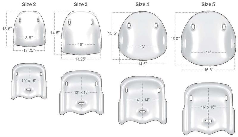 Sizing for Soft Liner seat and back