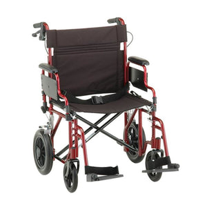 Nova Heavy Duty Transport Chair in Blue|Nova Heavy Duty Transport Chair in Red|Nova Heavy Duty Transport Chair back of Chair
