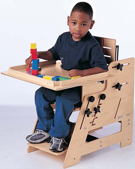 Transition Chair with Wood Tray