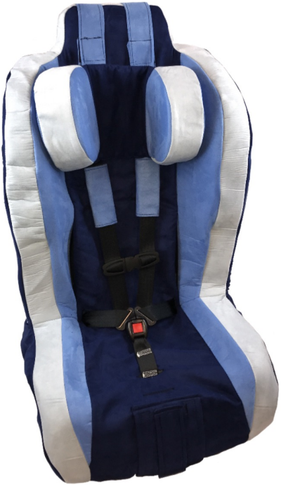 Roosevelt Pediatric Car Seat With Head Support in Ocean Blue