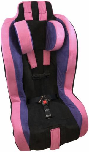 Roosevelt Pediatric Car Seat With Head Support in Shaded Berry