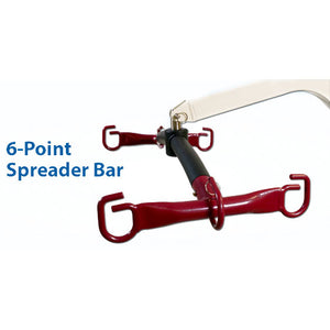 Span America F500P Full Body Power Patient Lift|Six point spreader bar for F500P patient lift|Easy to read LCD Battery level display screen on Span America F500P lift|2 Button control is easy to use by most users|Optional Savaria Universal Sling