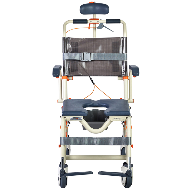Roll-In Buddy with Tilt by Showerbuddy with optional headrest|Roll-In Buddy with Tilt by Showerbuddy - Adjustable Tilt with optional headrest|Roll-In Buddy with Tilt by Showerbuddy - Front View with optional headrest|Roll-In Buddy with Tilt by Showerbuddy - Dimensions|Optional Soft Headrest assembly kit|Star Seat Cushion - inflatable|Solid Seat Cushion Overlay