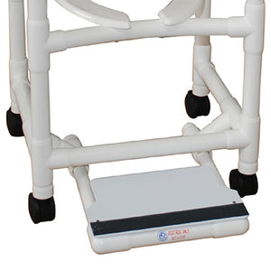 Folding footrest available as upgraded option