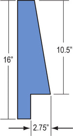 Bed Rail Wedge Pads by Skil-Care for filling the gap between rails and mattress.|