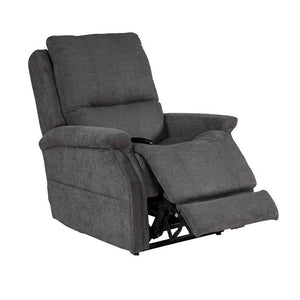 VivaLift Metro Lift Chair in Seville Grey|VivaLift Metro Lift Chair in Seville Grey with headrest propped up|VivaLift Metro Lift Chair in Seville Brown