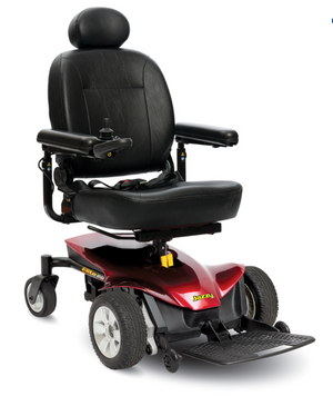 Jazzy Elite ES Portable Power Wheelchair in Candy Apple Red
