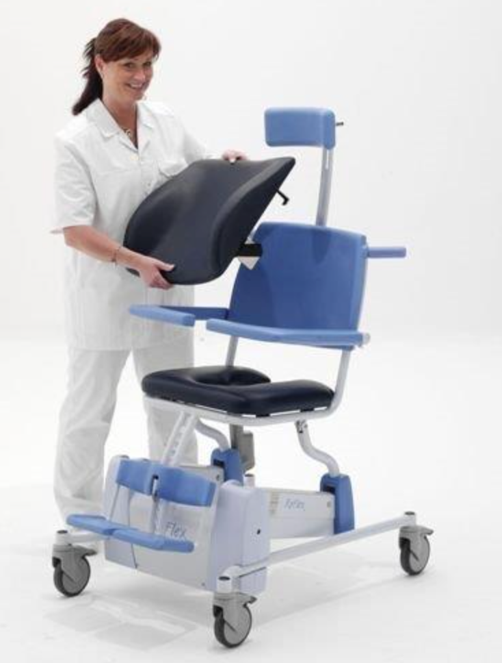 Lopital Flexo Tilt Shower Chair|Lopital Flexo Tilt Shower Chair|Lopital Flexo Tilt Shower Chair|Lopital Flexo Tilt Shower Chair - Footrests|Lopital Flexo Tilt Shower Chair - Platilon back|Lopital Flexo Tilt Shower Chair - Platilon seat|Lopital Flexo Tilt Shower Chair - Comfort leg rests