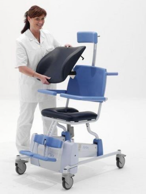 Lopital Flexo Tilt Shower Chair|Lopital Flexo Tilt Shower Chair|Lopital Flexo Tilt Shower Chair|Lopital Flexo Tilt Shower Chair - Footrests|Lopital Flexo Tilt Shower Chair - Platilon back|Lopital Flexo Tilt Shower Chair - Platilon seat|Lopital Flexo Tilt Shower Chair - Comfort leg rests